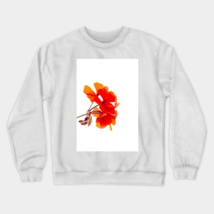 Red Flowers Crewneck Sweatshirt